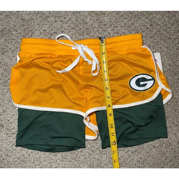 Green Bay Packers - NWT - Teen Activewear Shorts with Liner - Picture 3 of 8